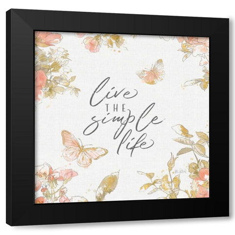 Watery Blooms VIII Black Modern Wood Framed Art Print with Double Matting by Pertiet, Katie