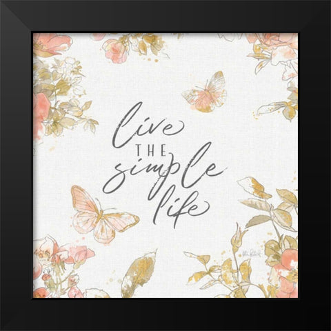 Watery Blooms VIII Black Modern Wood Framed Art Print by Pertiet, Katie