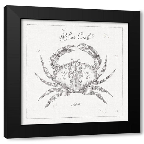 Underwater Life IV Black Modern Wood Framed Art Print by Brissonnet, Daphne