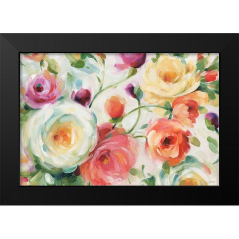 Florabundance I Black Modern Wood Framed Art Print by Audit, Lisa