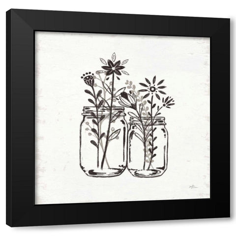 Our Nest IV Black Modern Wood Framed Art Print with Double Matting by Penner, Janelle