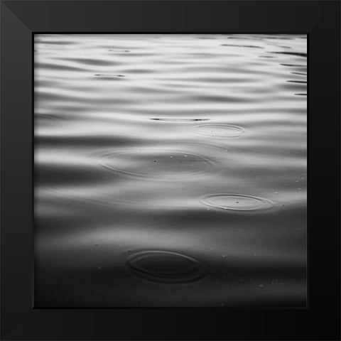 Rainy Day BW Black Modern Wood Framed Art Print by Studio, Brookview