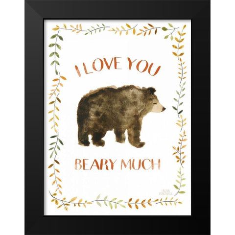 Woodland Whimsy VII Black Modern Wood Framed Art Print by Marshall, Laura