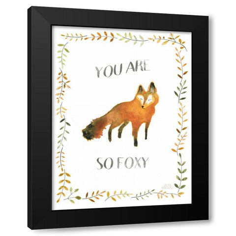 Woodland Whimsy VIII Black Modern Wood Framed Art Print by Marshall, Laura