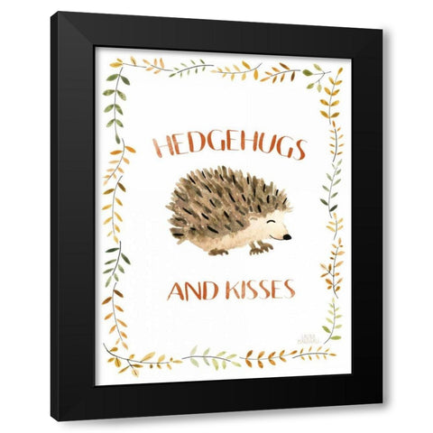 Woodland Whimsy X Black Modern Wood Framed Art Print by Marshall, Laura
