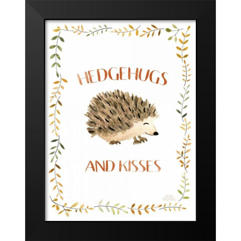 Woodland Whimsy X Black Modern Wood Framed Art Print by Marshall, Laura