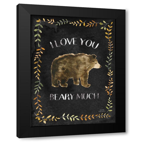 Woodland Whimsy VII Black Black Modern Wood Framed Art Print with Double Matting by Marshall, Laura