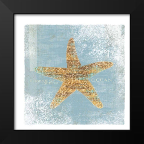 Serene Ocean - Wag Black Modern Wood Framed Art Print by Wild Apple Portfolio