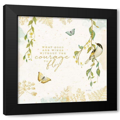 Natures Wisdom III Black Modern Wood Framed Art Print by Pertiet, Katie