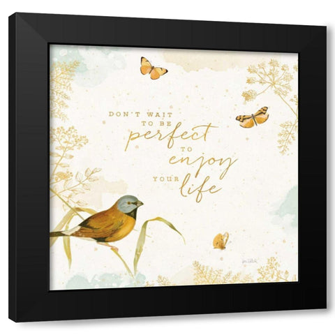 Natures Wisdom V Black Modern Wood Framed Art Print with Double Matting by Pertiet, Katie