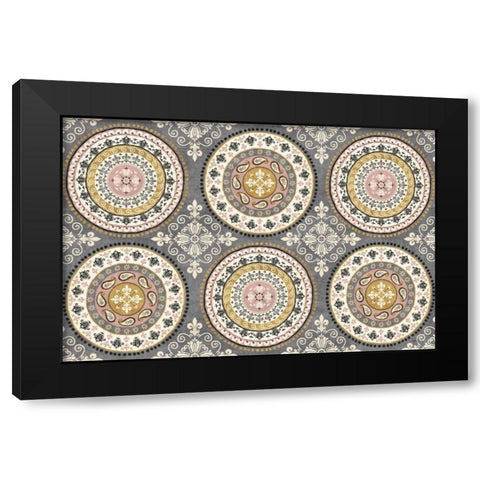 Romance in Paris III Black Modern Wood Framed Art Print with Double Matting by Charron, Veronique