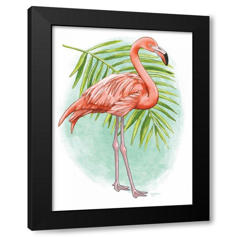 Tropical Flair II Black Modern Wood Framed Art Print with Double Matting by Urban, Mary