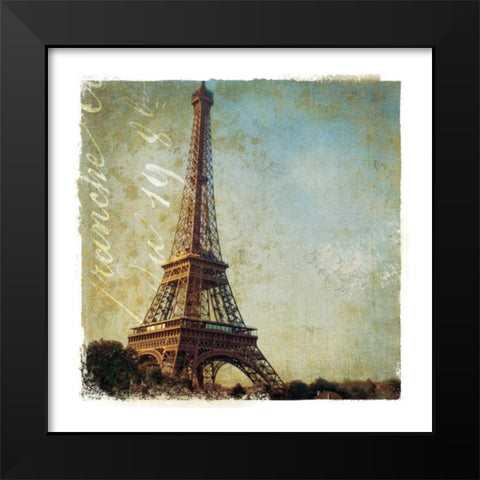 Golden Age of Paris I Black Modern Wood Framed Art Print by Wild Apple Portfolio