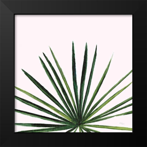 Statement Palms III Black Modern Wood Framed Art Print by Wellington Studio