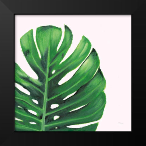 Statement Palms IV Black Modern Wood Framed Art Print by Wellington Studio