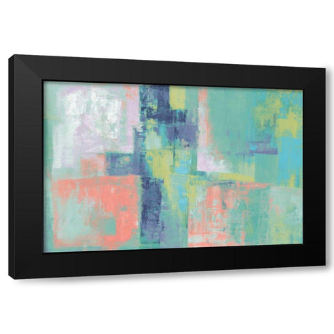 Peninsula Bright Black Modern Wood Framed Art Print with Double Matting by Vassileva, Silvia