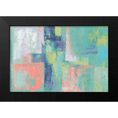 Peninsula Bright Black Modern Wood Framed Art Print by Vassileva, Silvia