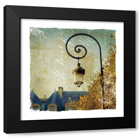 Golden Age of Paris II Black Modern Wood Framed Art Print by Wild Apple Portfolio