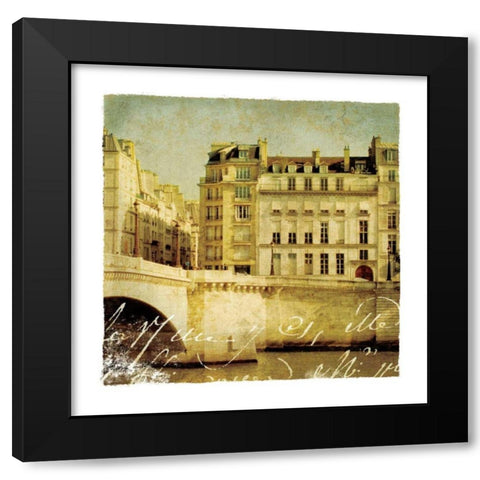 Golden Age of Paris III Black Modern Wood Framed Art Print by Wild Apple Portfolio