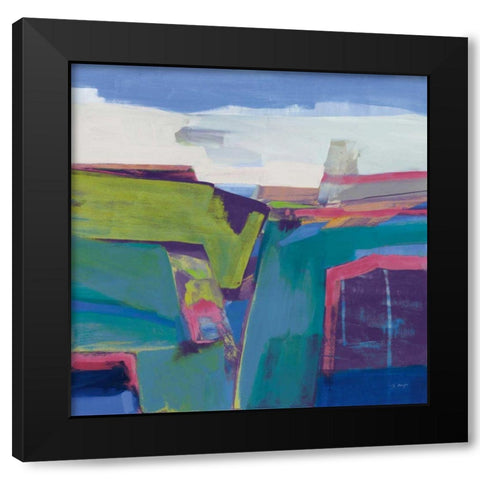 Clear Day Bright Black Modern Wood Framed Art Print with Double Matting by Maye, Jo