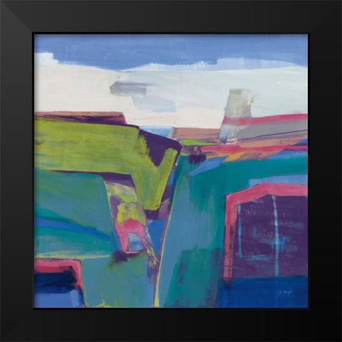 Clear Day Bright Black Modern Wood Framed Art Print by Maye, Jo