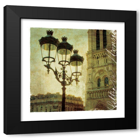 Golden Age of Paris IV Black Modern Wood Framed Art Print by Wild Apple Portfolio