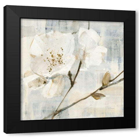 Elegance I Greige Black Modern Wood Framed Art Print with Double Matting by Hristova, Albena