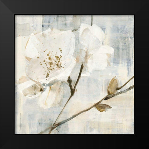 Elegance I Greige Black Modern Wood Framed Art Print by Hristova, Albena