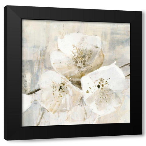 Elegance III Greige Black Modern Wood Framed Art Print with Double Matting by Hristova, Albena
