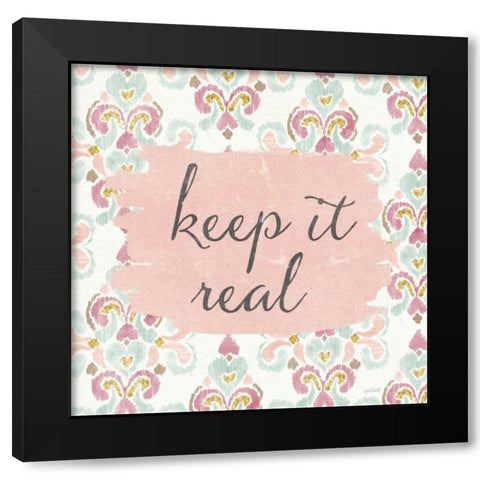 Soft Deco III Black Modern Wood Framed Art Print with Double Matting by Tavoletti, Anne