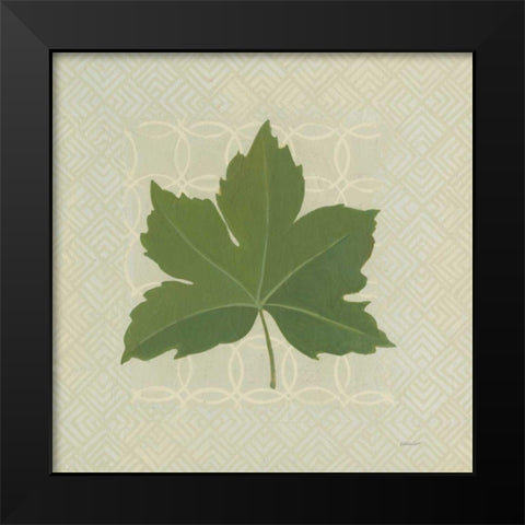 Forest Leaves I no Lines Black Modern Wood Framed Art Print by Lovell, Kathrine