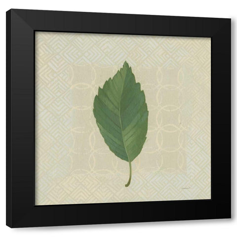 Forest Leaves III no Lines Black Modern Wood Framed Art Print with Double Matting by Lovell, Kathrine