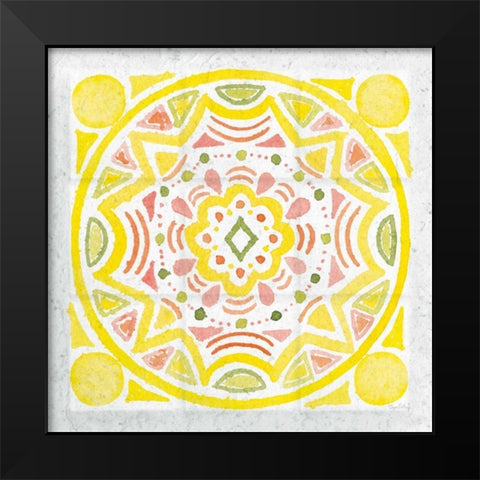 Citrus Tile II v2 Black Modern Wood Framed Art Print by DeNeige, Elyse