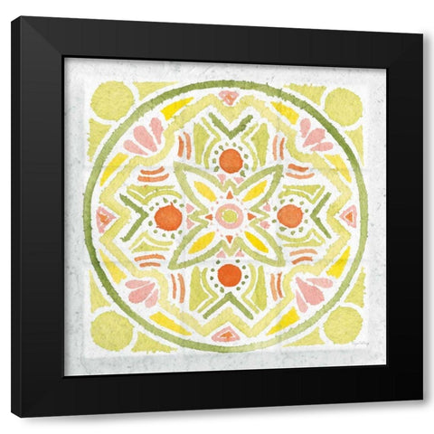 Citrus Tile III v2 Black Modern Wood Framed Art Print by DeNeige, Elyse