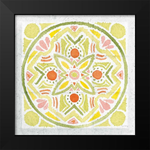 Citrus Tile III v2 Black Modern Wood Framed Art Print by DeNeige, Elyse