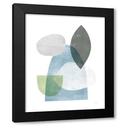 Whispers I Black Modern Wood Framed Art Print with Double Matting by Hershey, Moira