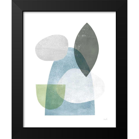 Whispers I Black Modern Wood Framed Art Print by Hershey, Moira