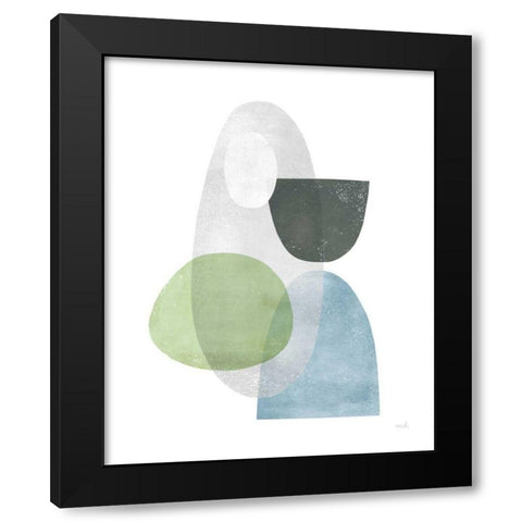Whispers II Black Modern Wood Framed Art Print with Double Matting by Hershey, Moira