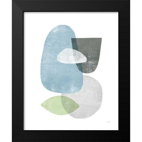 Whispers IV Black Modern Wood Framed Art Print by Hershey, Moira