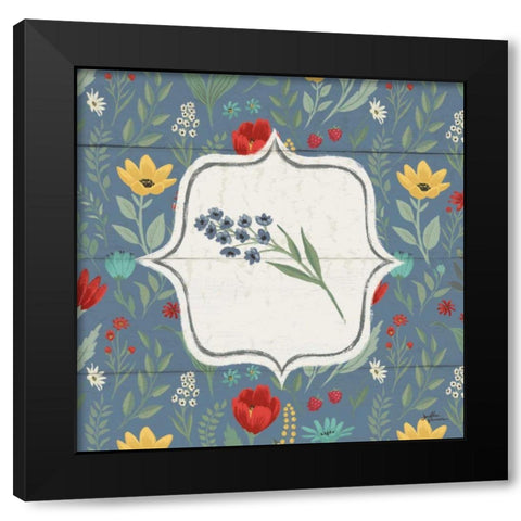 Blooming Thoughts VIII Flower Black Modern Wood Framed Art Print with Double Matting by Penner, Janelle