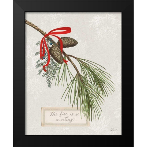 Joyful Tidings III Black Modern Wood Framed Art Print by Schlabach, Sue