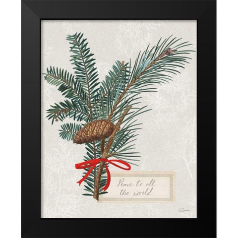 Joyful Tidings IV Black Modern Wood Framed Art Print by Schlabach, Sue