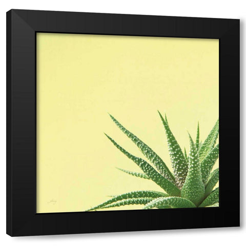 Succulent Simplicity II Black Modern Wood Framed Art Print by Bradley, Felicity