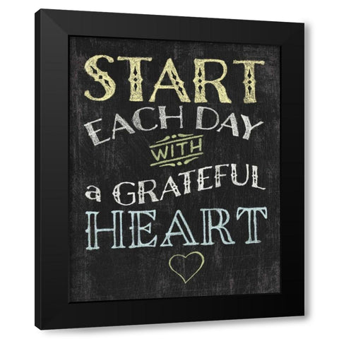 Winsome Words I Black Modern Wood Framed Art Print by Hershey, Moira