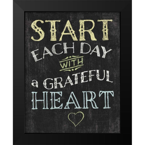 Winsome Words I Black Modern Wood Framed Art Print by Hershey, Moira
