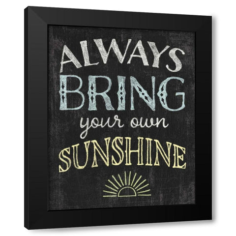 Winsome Words III Black Modern Wood Framed Art Print by Hershey, Moira
