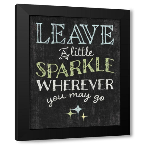 Winsome Words IV Black Modern Wood Framed Art Print by Hershey, Moira