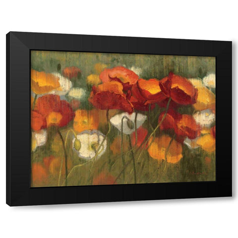 The Power of Red II Black Modern Wood Framed Art Print with Double Matting by Novak, Shirley