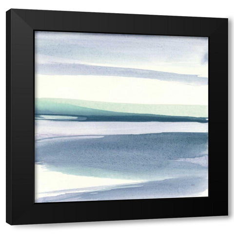Mint Dawn III Black Modern Wood Framed Art Print by Paschke, Chris