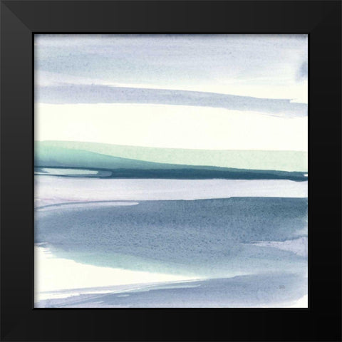 Mint Dawn III Black Modern Wood Framed Art Print by Paschke, Chris
